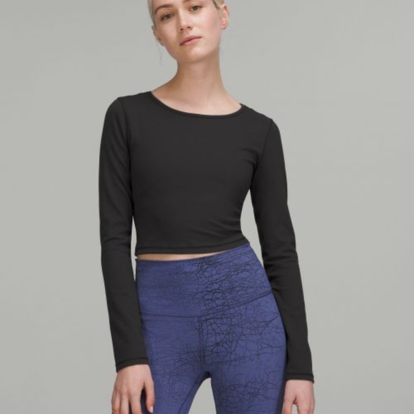 Lululemon Wundertrain Cropped Long sleeve Tee 6 - Picture 6 of 8
